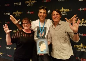 Julie and Adam Nimoy with Richard Michelson